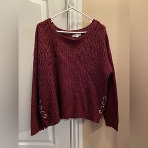 SUPER CUTE Maroon Sweater